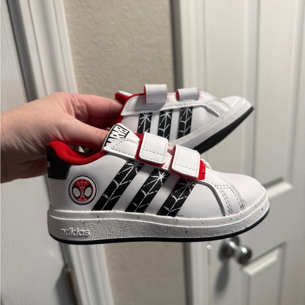 Adidas Grand Court x Marvel Spider-Man Shoes